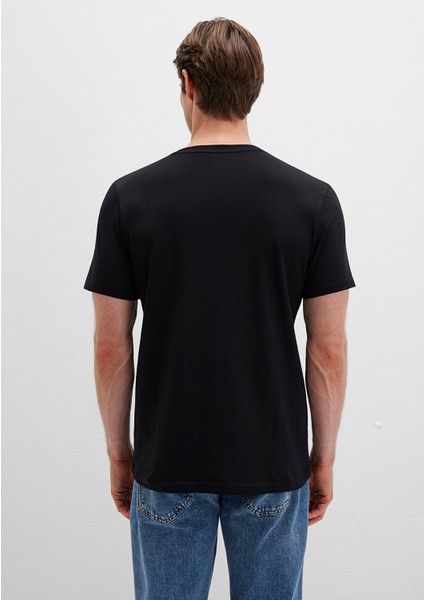 Mavi Jeans Baskılı Siyah Tişört 066841-900