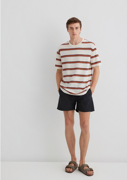 Siyah Kısa Deniz Şortu 0910879-900