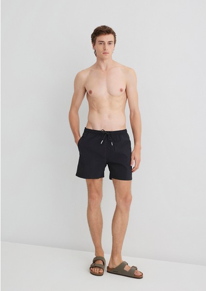 Siyah Kısa Deniz Şortu 0910879-900
