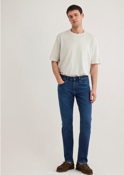 Marcus Sporty Koyu Mavi Jean Pantolon 0035182162