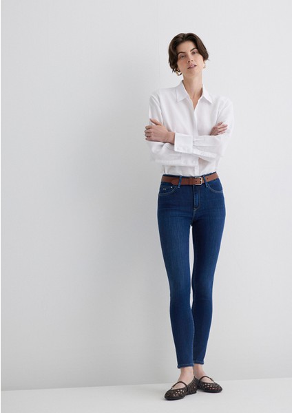 Tess Gold Premium Indigo Mavisi Jean Pantolon 100328-82232