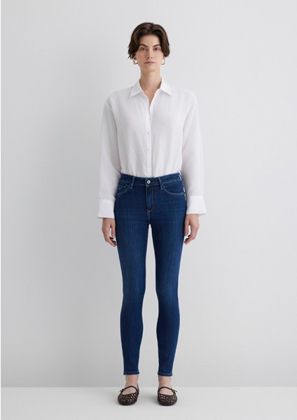 Tess Gold Premium Indigo Mavisi Jean Pantolon 100328-82232