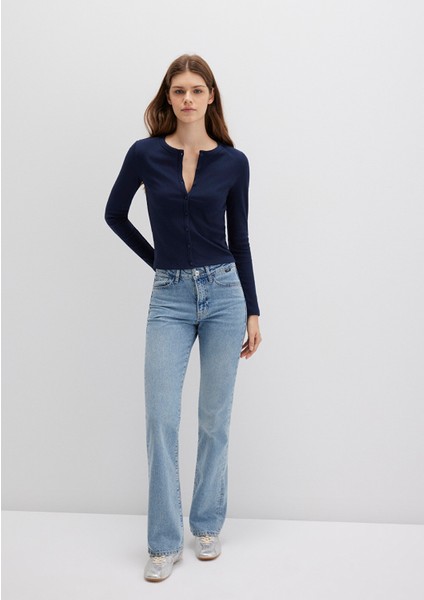 Miav 90lar İndigo Mavisi Jean Pantolon 1010299-83039