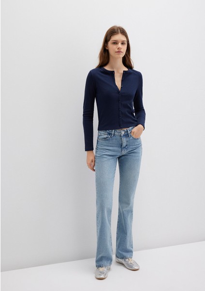 Miav 90lar İndigo Mavisi Jean Pantolon 1010299-83039