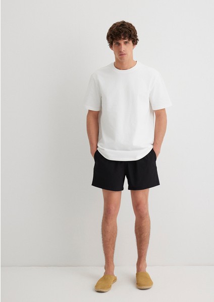 Siyah Kısa Deniz Şortu 0910241-81957