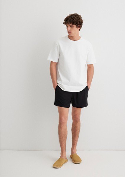 Siyah Kısa Deniz Şortu 0910241-81957