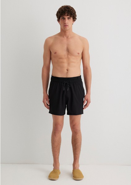 Siyah Kısa Deniz Şortu 0910241-81957