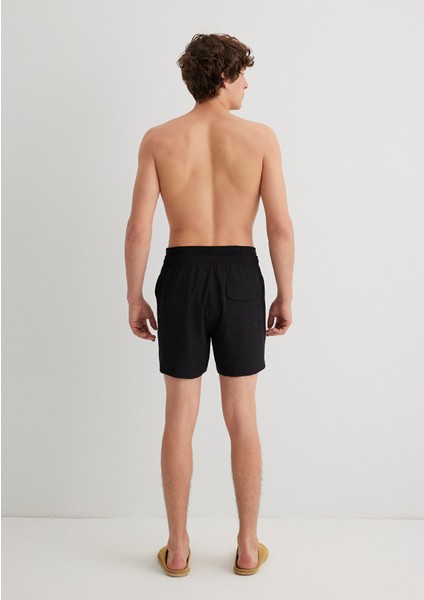 Siyah Kısa Deniz Şortu 0910241-81957