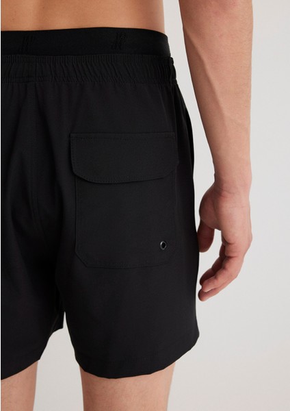 Siyah Kısa Deniz Şortu 0910241-81957