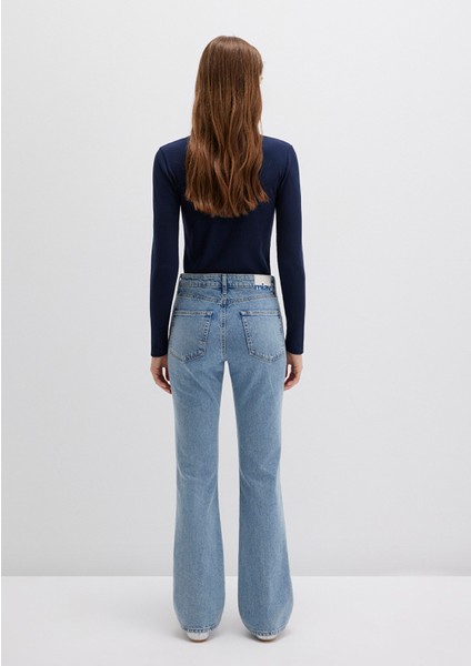 Miav 90lar İndigo Mavisi Jean Pantolon 1010299-83039