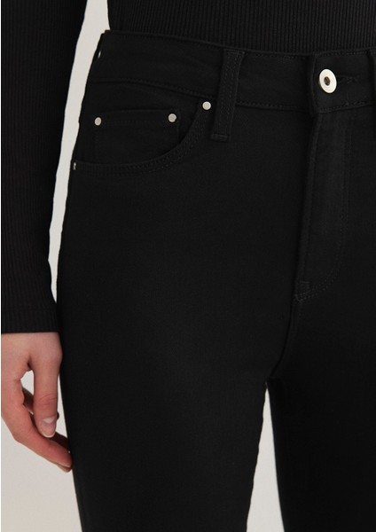 Serenay Gold Shape Siyah Jean Pantolon 100980-35248