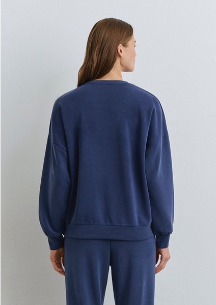 Lux Touch TENCEL TM Modal Lacivert Sweatshirt 168837-70491