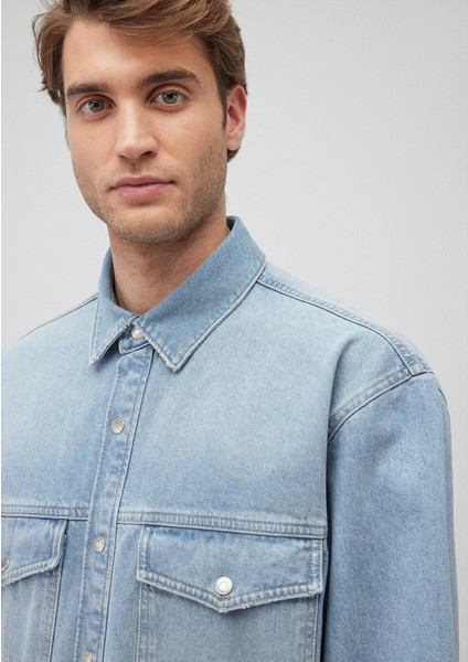 Ross 90lar Puslu Açık Mavi Jean Gömlek 0210031-82947