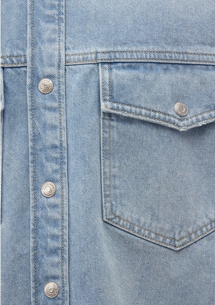 Ross 90lar Puslu Açık Mavi Jean Gömlek 0210031-82947