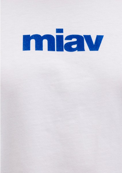 Miav Baskılı Beyaz Tişört 1610622-620