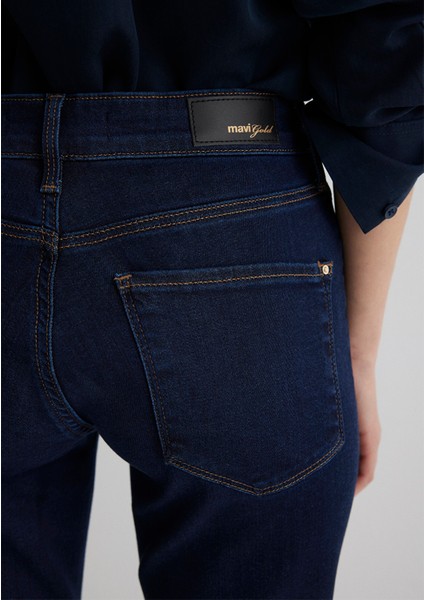 Mona Gold Klasik İndigo Mavisi Jean Pantolon 1049733699