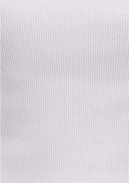 Beyaz Basic V Yaka Tişört 1601040-620