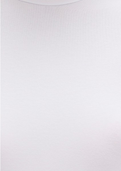 Lux Touch Beyaz Basic Modal Tişört 1600963-620