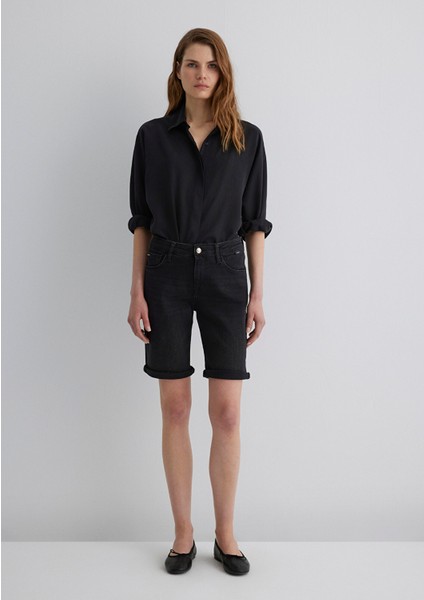 Alexis Everyday Vintage Antrasit Jean Şort 1441524752