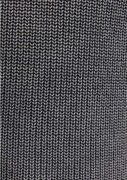 Bisiklet Yaka Gri Kazak 070767-34314