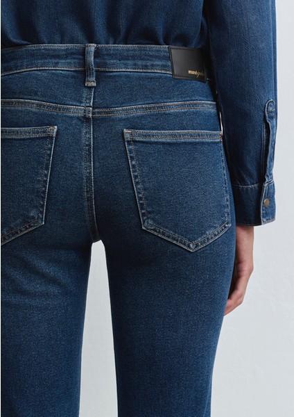 Maria Gold Denim Koyu Mavi Jean Pantolon 101225-80680