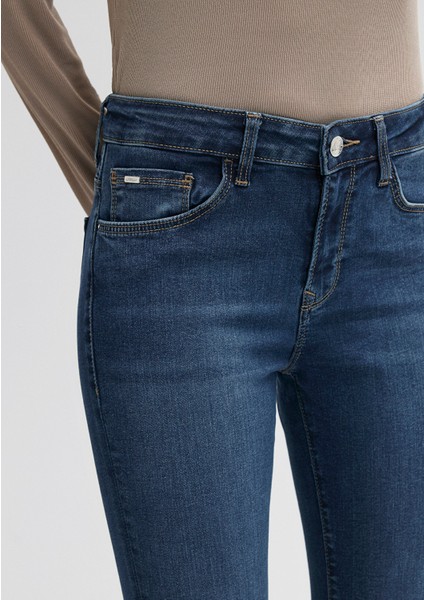 Alissa Casual Koyu Mavi Jean Pantolon 1067835246