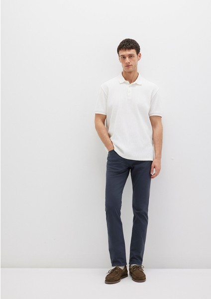 Marcus Mavi Yıkamalı Comfort Gabardin Pantolon 0035132609