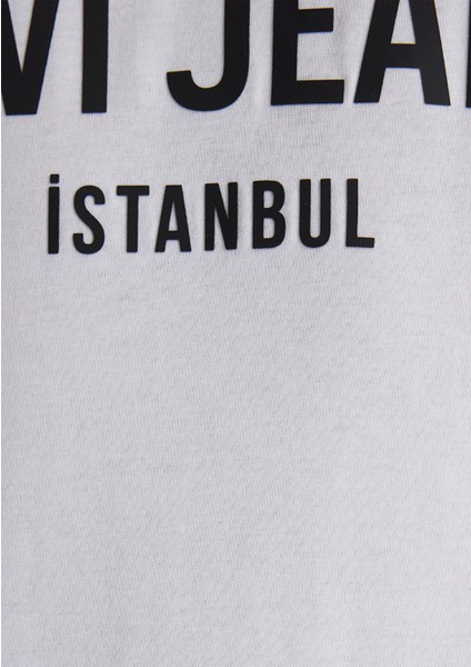 Mavi Jeans Baskılı Beyaz Tişört 066195-620