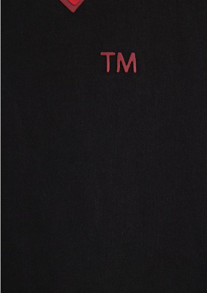 Superman Baskılı Siyah Tişört 066875-900