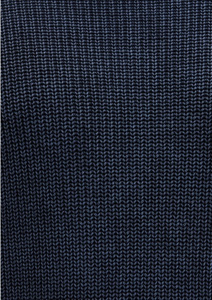 Bisiklet Yaka Lacivert Kazak 070767-34319