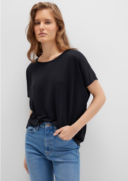 Lux Touch TENCEL TM Modal Siyah Basic Tişört 167245-900