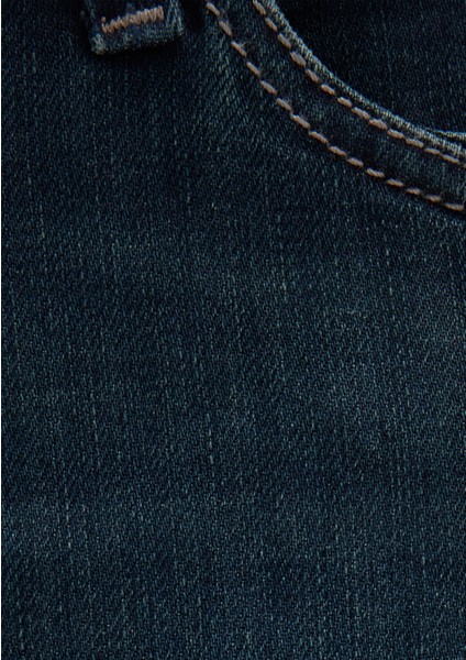 Marcus Mavi Premium Puslu Koyu Mavi Jean Pantolon 0035128946