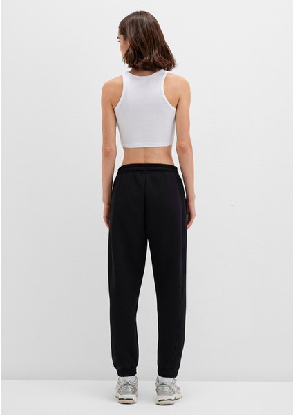 Siyah Basic Eşofman Altı 1600430-900