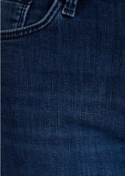 Alexis Gold Klasik Koyu Mavi Jean Şort 1441528584