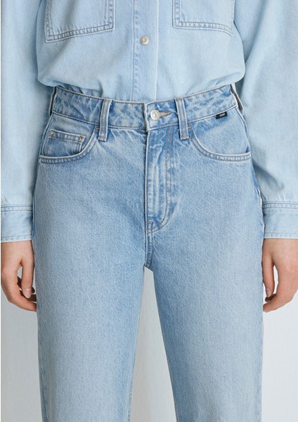 Victoria Real Blue Gölgeli Açık Mavi Jean Pantolon 101072-34111