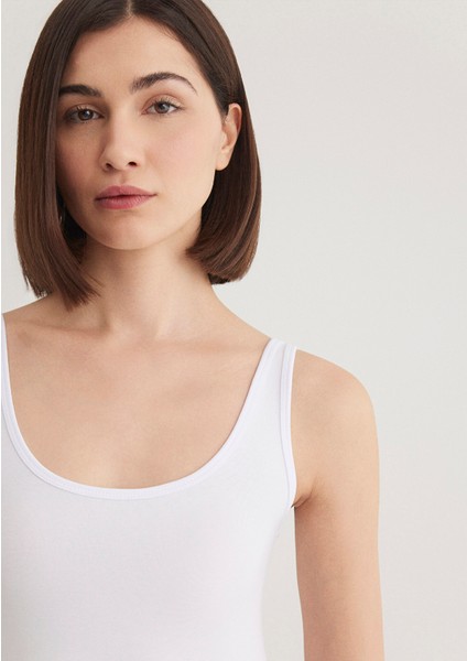 Beyaz Basic Stretch Atlet 164156-620