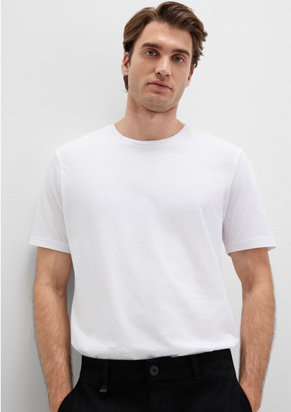 Beyaz Basic Tişört 065574-620
