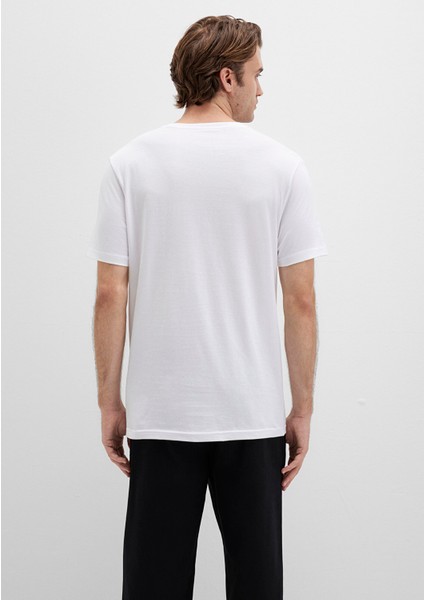 Beyaz Basic Tişört 065574-620