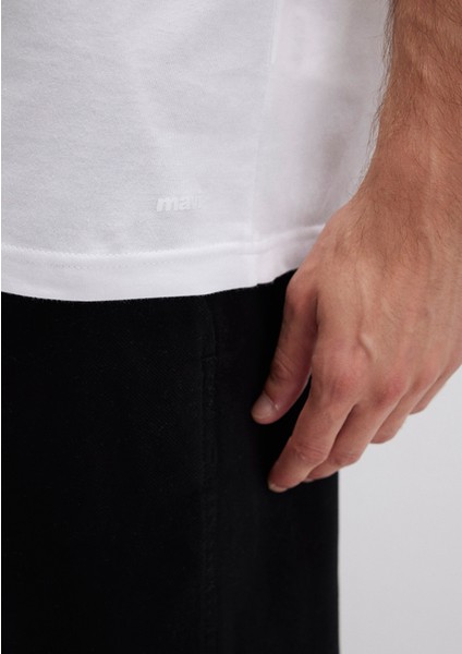 Beyaz Basic Tişört 065574-620