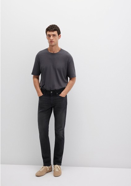 Jake Mavi Premium Koyu Gri Smoke Jean Pantolon 0042218775