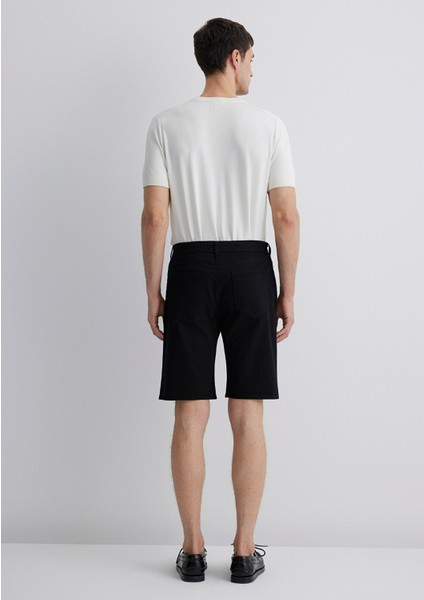 Brian Siyah Comfort Jean Şort 0418423313