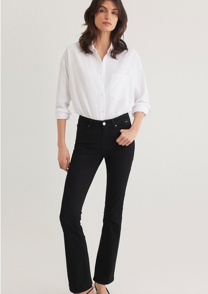 Molly Casual Siyah Jean Pantolon 1013624623