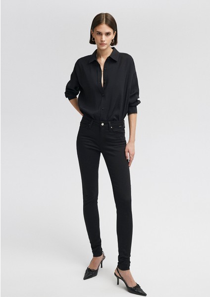 Alissa Gold Klasik Siyah Jean Pantolon 1067822002