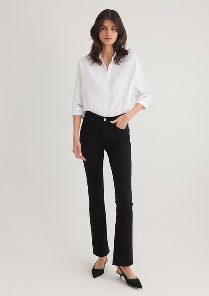 Molly Casual Siyah Jean Pantolon 1013624623