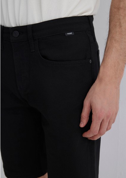 Brian Siyah Comfort Jean Şort 0418423313