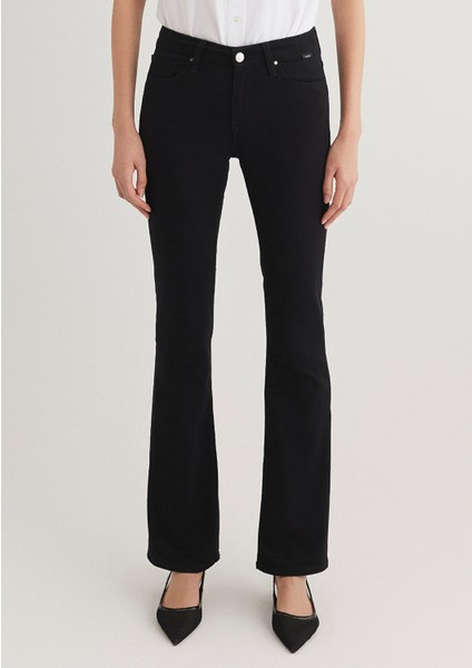 Molly Casual Siyah Jean Pantolon 1013624623