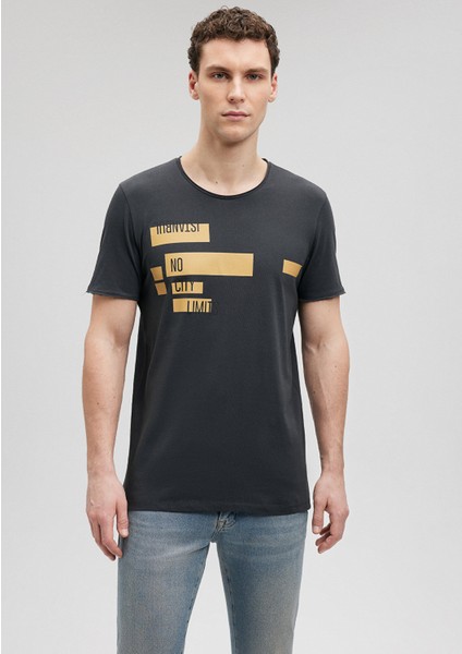 Baskılı Antrasit İstanbul Tişört 064759-24393