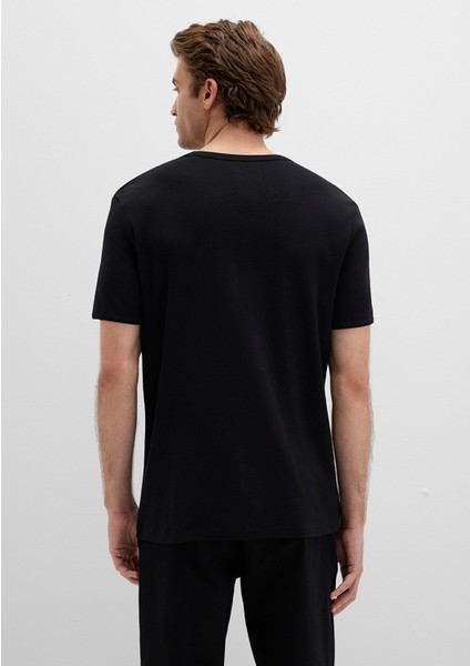 Ribana Detaylı Siyah Tişört 063747-900