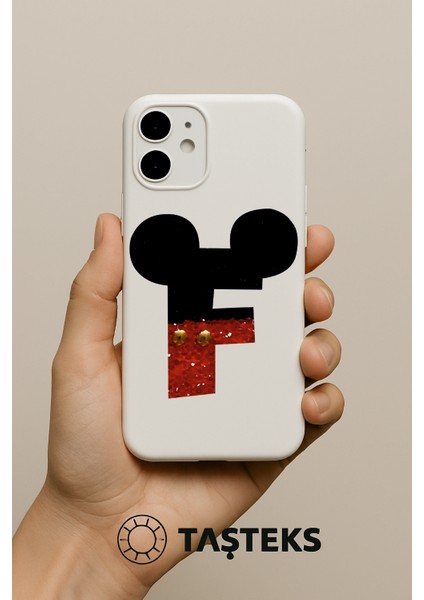 Taşlı Ütülenebilen Veya Sticker Olarak Kullanılabilen ' Mickey F ' Harfi fiyatları