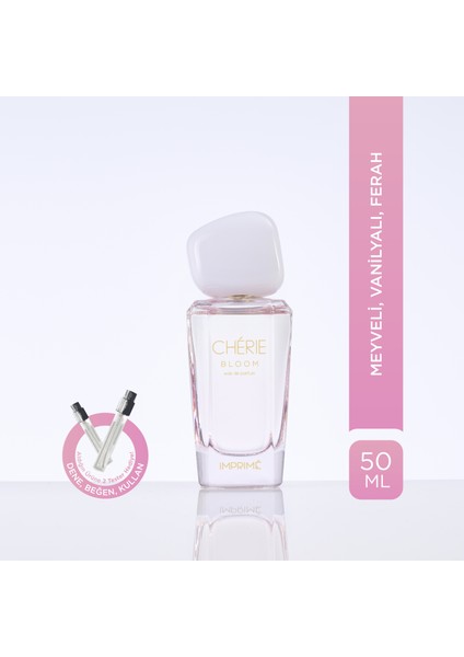 Chérie Bloom Edp Kadın Parfüm 50ML | Meyveli ve Vanilyalı | Şeftali, Müge, Vanilya, Misk